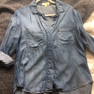 Clothes and stone light denim shirt